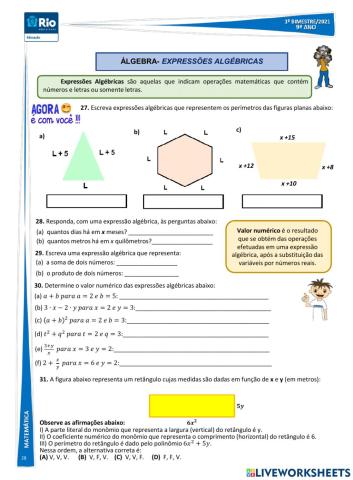 4-expressão algébrica