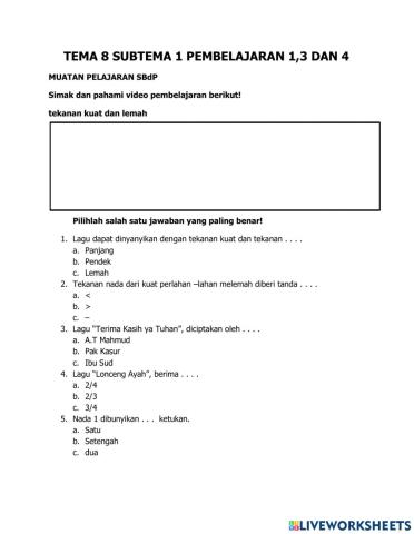 Tema 8 subtema 1 pembelajaran 1,3 dan4