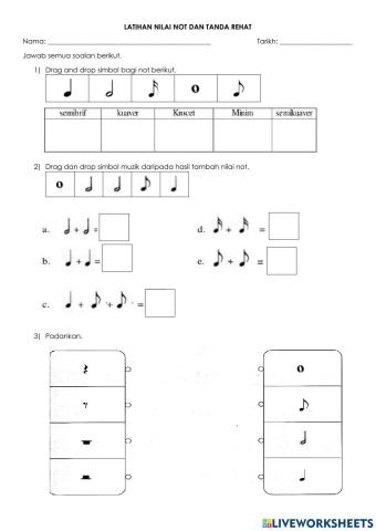 Nilai Not dan Tanda Rehat