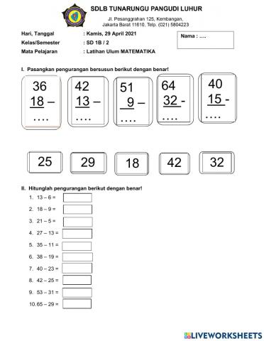 Latihan ULUM Matematika