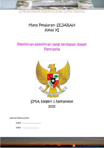 LKPD Digital mapel Sejarah Kelas XI