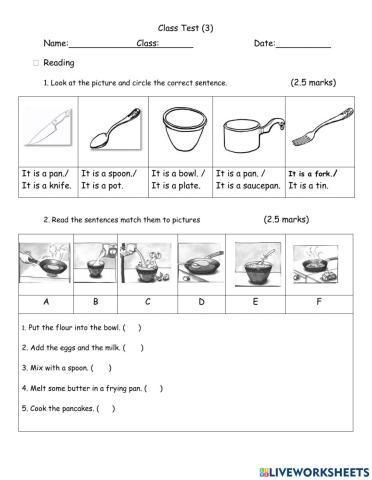 grade 3 test