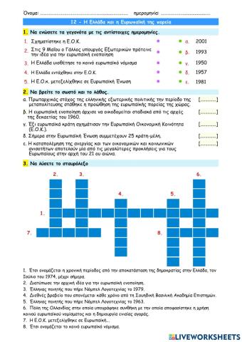12 - Η Ελλάδα και η Ευρωπαϊκή της πορεία