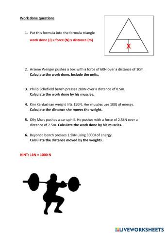 Work done - KS3 physics