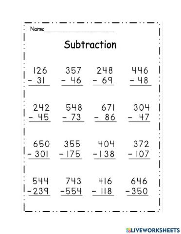 Subtraction