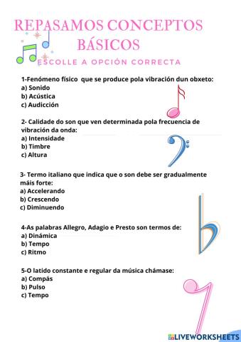 Conceptos básicos linguaxe musical