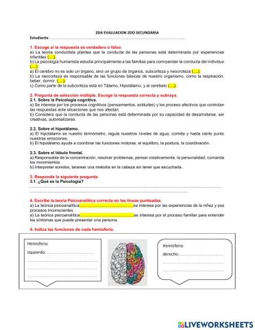 2da evaluación Filosofía 4to sec