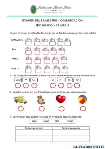 Examen de comunicación