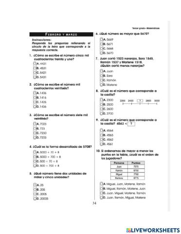 Prueba formativa 3ro- Febrero-Marzo2021