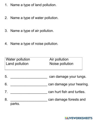 Pollution Quiz Harder