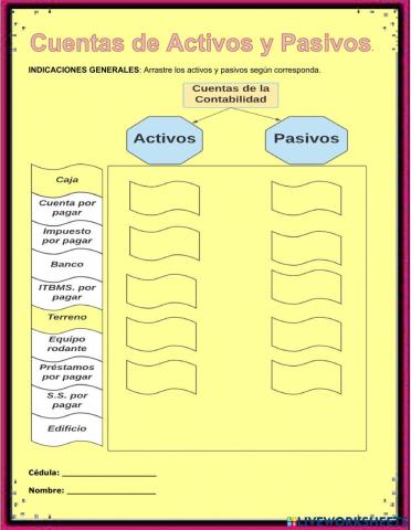 Cuentas de Activos y Pasivos