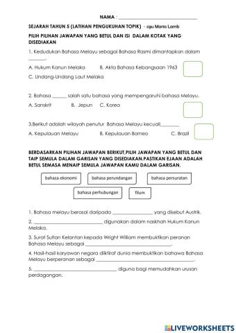 Peranan Bahasa Melayu