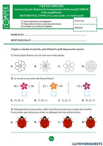 Concurs Comper Mate-etapa a 2-a, 2018