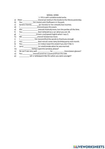 Modal verbs