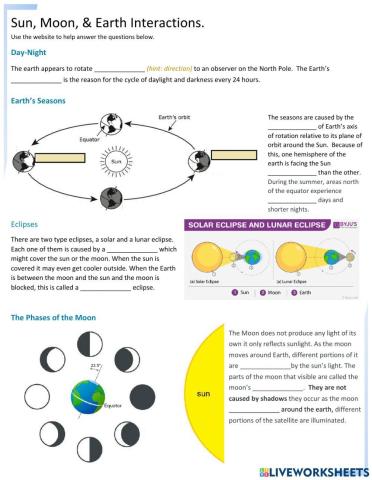 Earth, Moon, and Sun Interaction