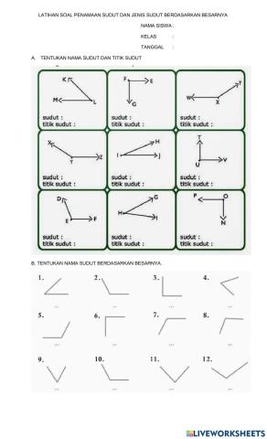 Latihan Sudut