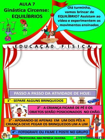 Aula  7 - Ginástica: equilíbrios