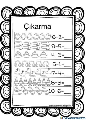 Çikarma i̇şlemi̇