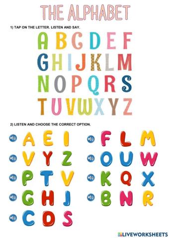 The alphabet