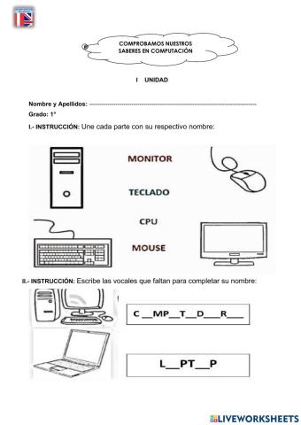 Examen Computación I Unidad