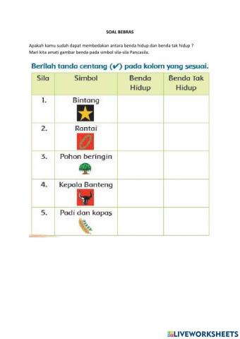 Latihan soal BEBRAS