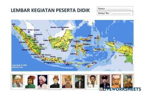 Tokoh perlawanan dan daerah perjuangan