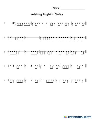 Counting Eighth Notes