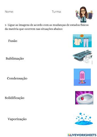 Mudanças de estados físicos da matéria