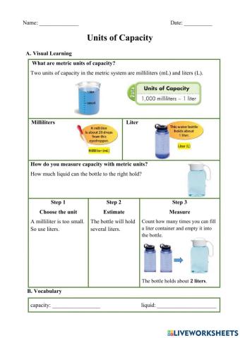 Units of Capacity