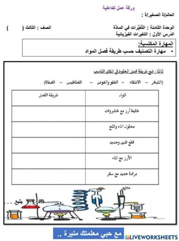 طرق فصل المخاليط