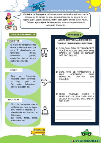 Tipos de transportes