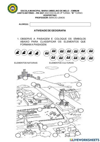 Atividade de geografia