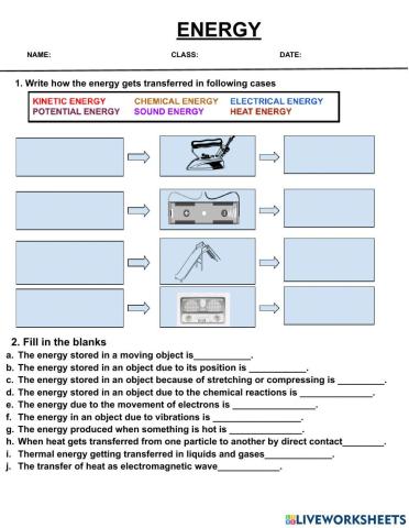 Energy sources