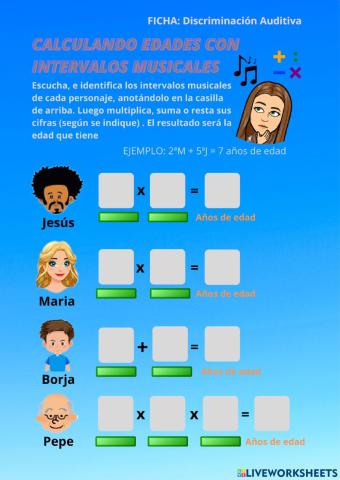 Calculando Edades con Intervalos Musicales