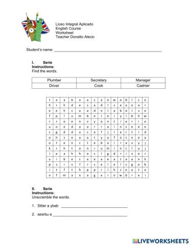 Worksheet 1