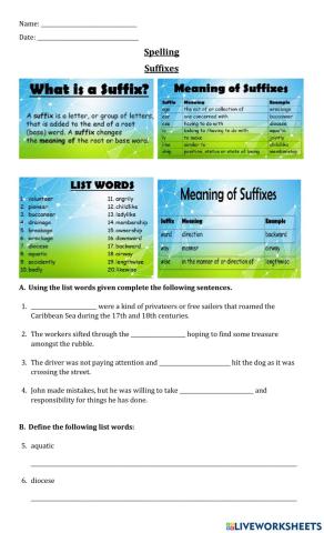 Suffixes