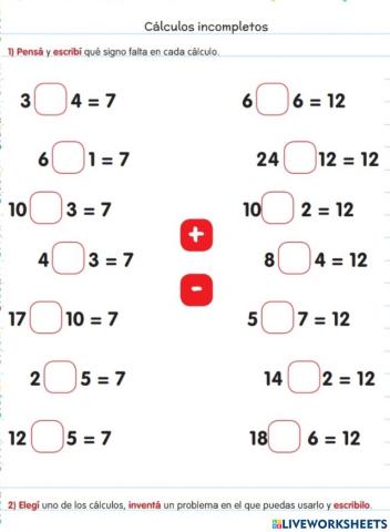 Calculos incompletos