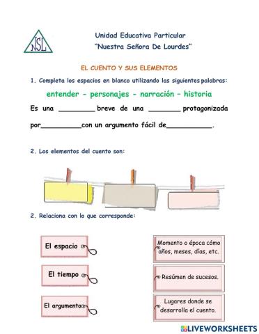 El cuento y sus elementos.