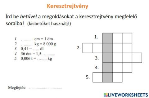 Mértékegységek