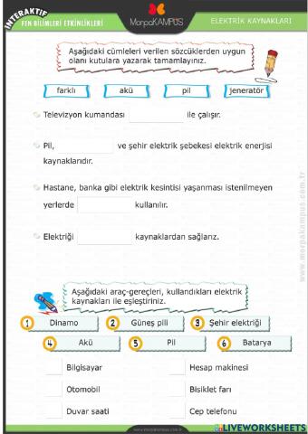 Elektrik kaynakları