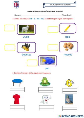 Examen ii unidad