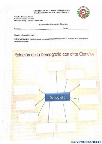 Examen de ciencias sociales