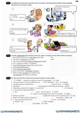 Present Perfect vs Simple Past