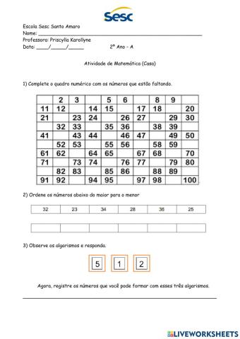 Atividade de Matemática (11-05-2021) - CASA