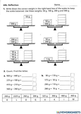 Mathematics Week 30 (extra)