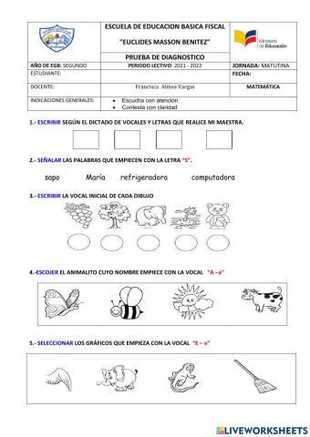 Prueba diagnostica