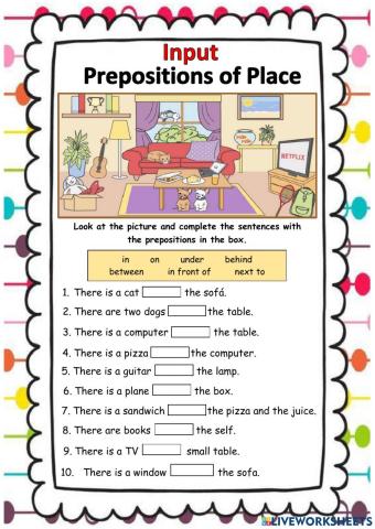 Prepositions of Place