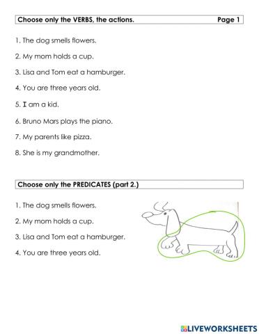 Subjects and Predicates2