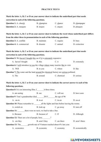 G9-practice test 8