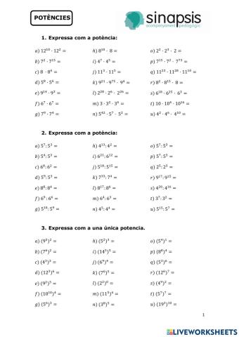 Propietats de les potències